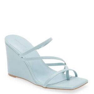 OPEN EDIT Eryn Wedge Sandal In Blue Sky